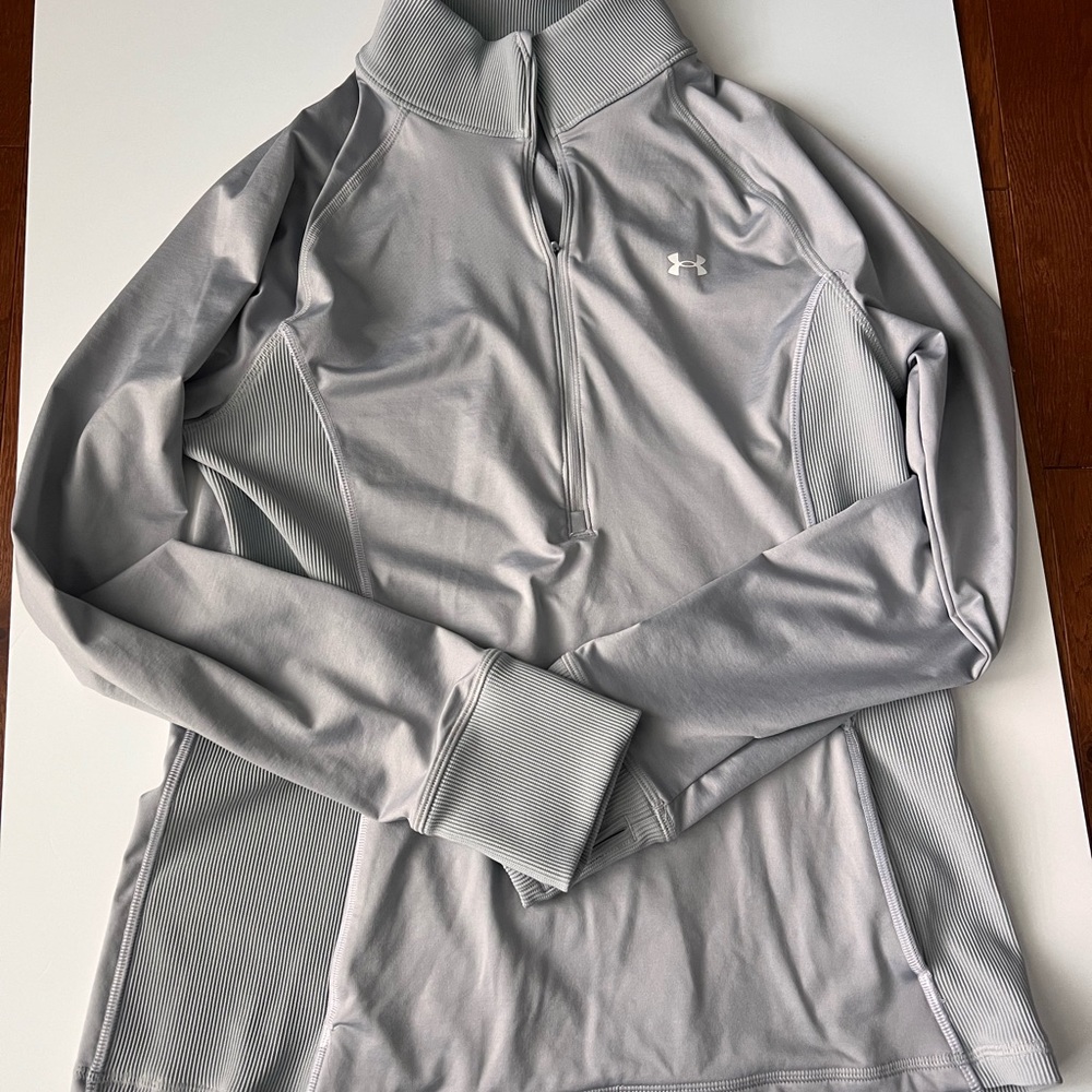 Under Armor Light Gray Performance Pullover Women… - image 1